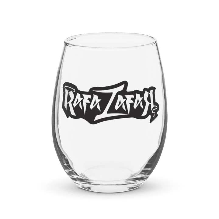 RafaZafar Logotext Stemless Wineglass (outlined) product image (1)