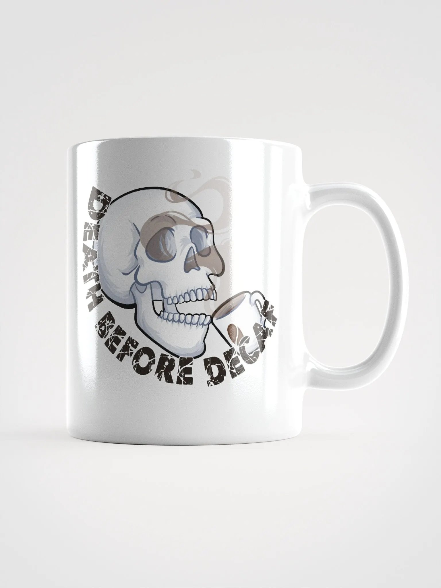 Death Before Decaf White Coffee Mug product image (1)