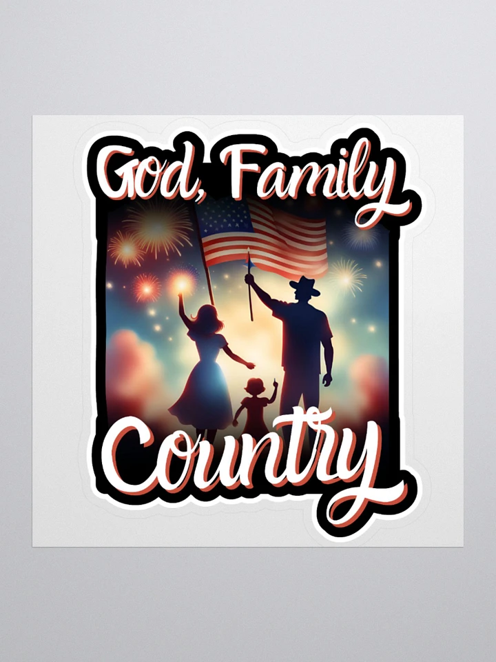 God Family Country Sticker product image (2)