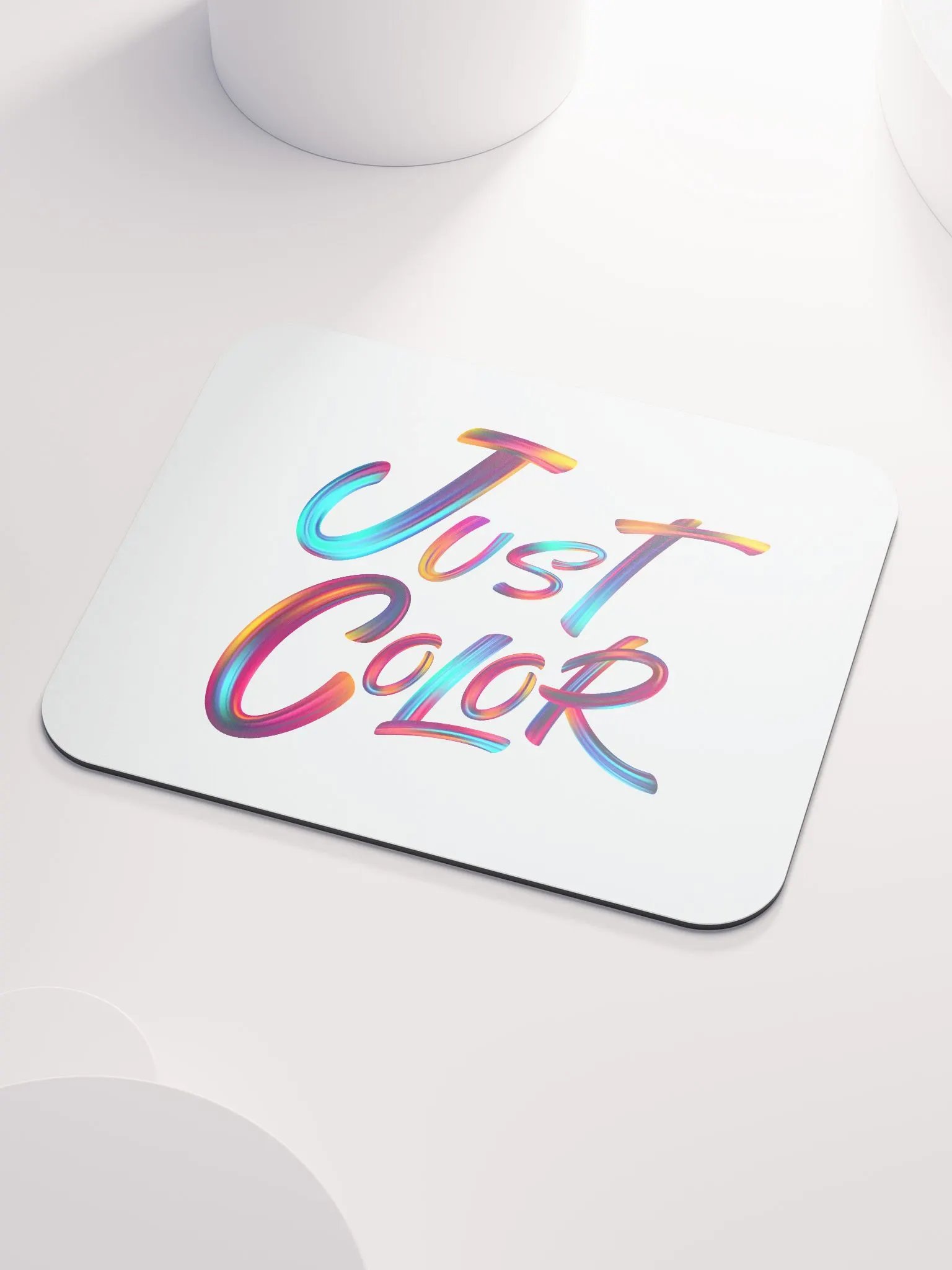 Vibrant Brushstroke 'Just Color' Mouse Pad product image (3)