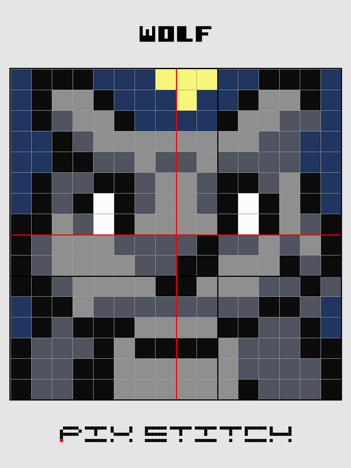 Wolf Pixel Art product image (2)