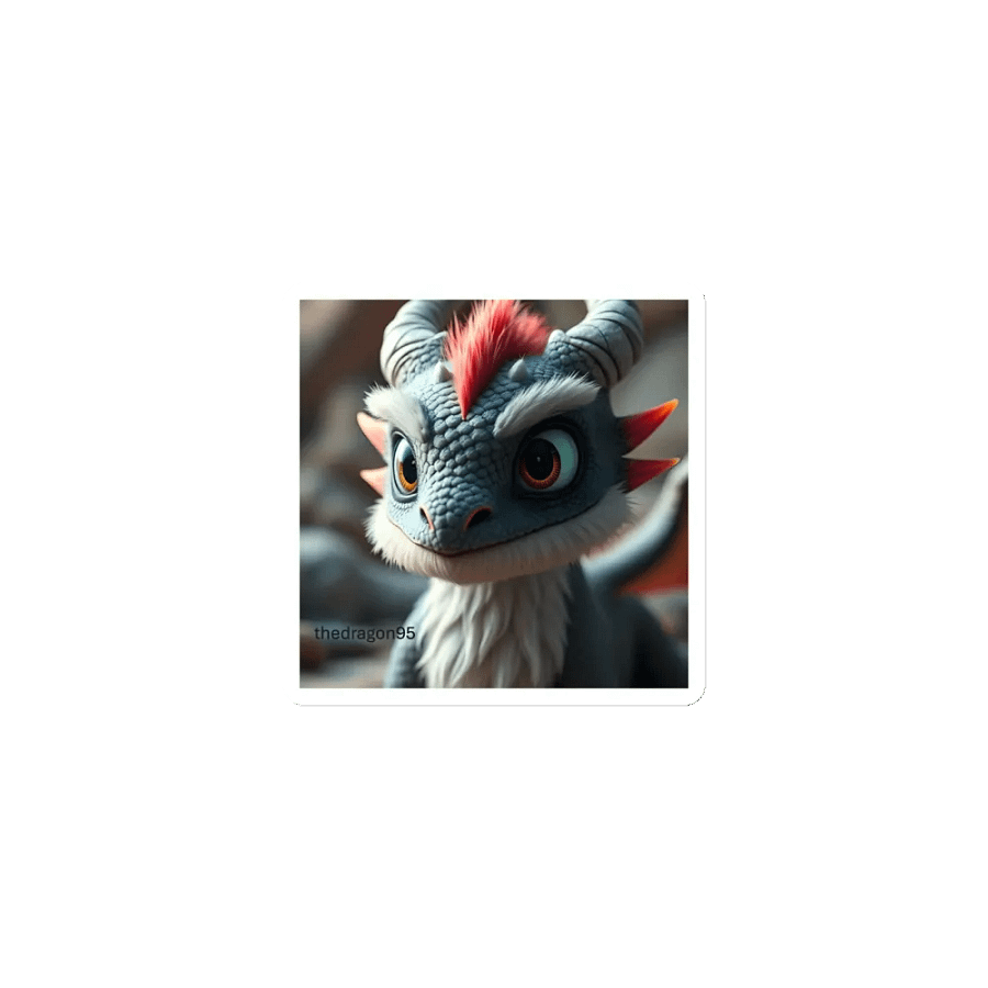 🧲 Curious Flammie – Baby Dragon Magnets 🐉✨ product image (1)