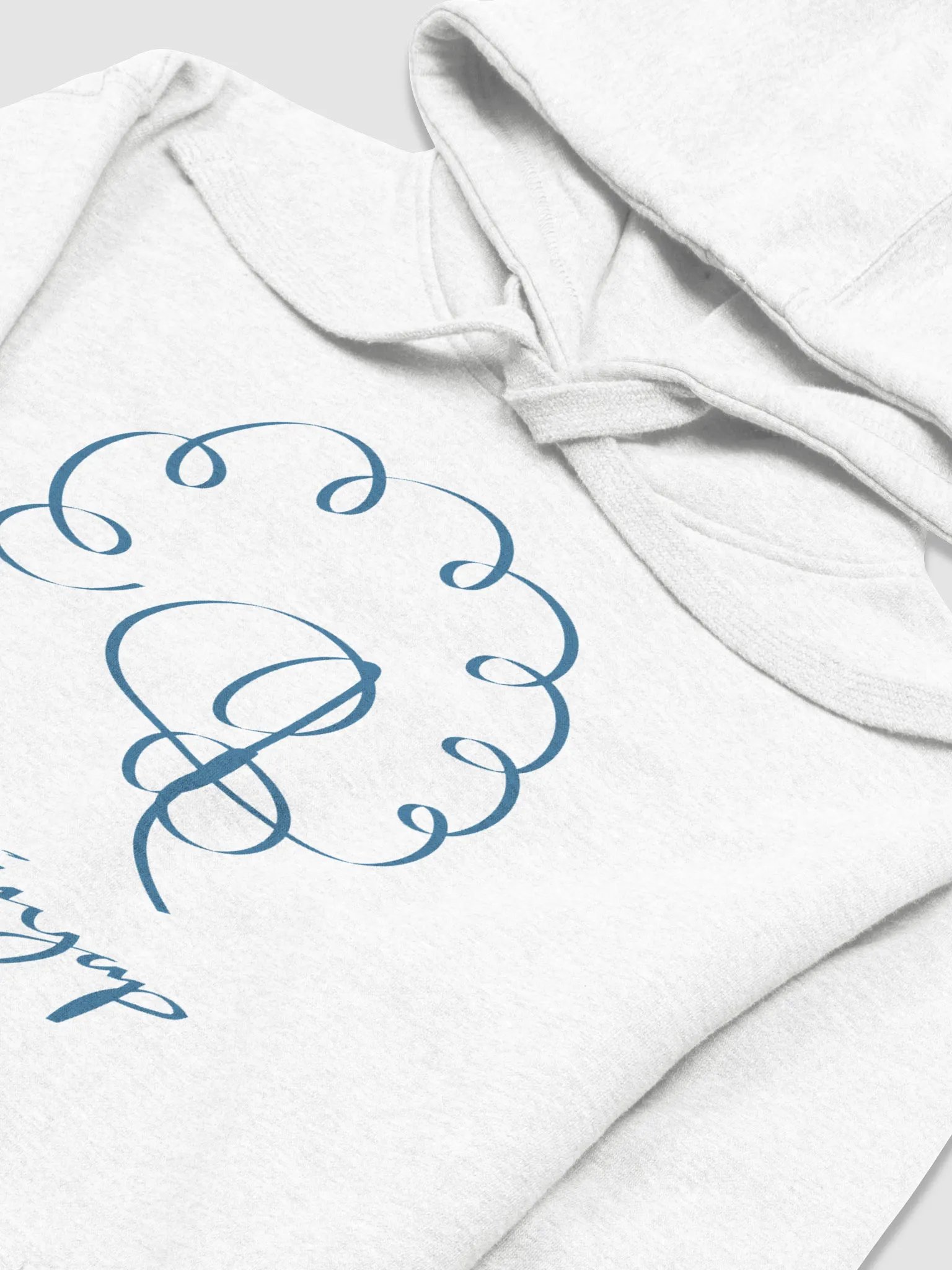 Large Design Signature Hoodie (Blue/White) product image (3)
