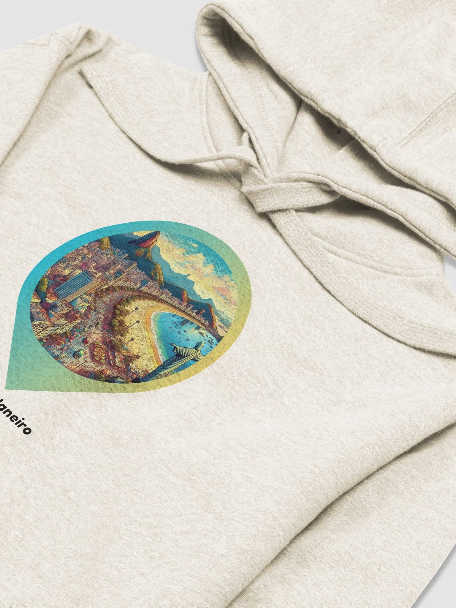 Coastal Cityscape Premium Hoodie | I Design Rio de Janeiro product image (4)