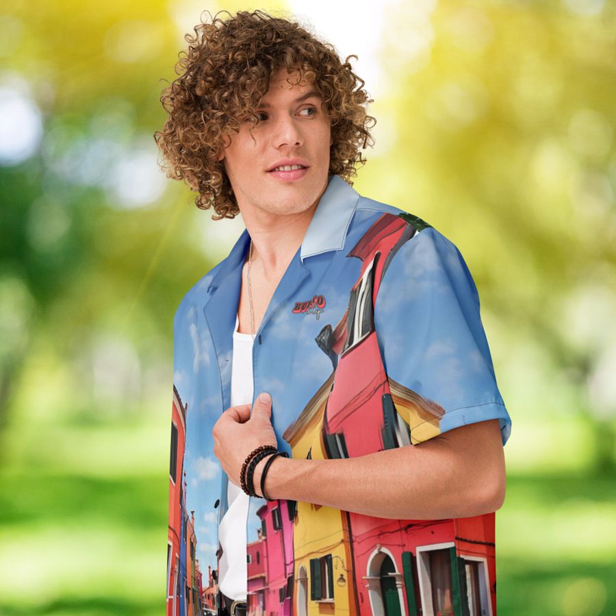 Burano Italy Button Up Shirt product image (6)