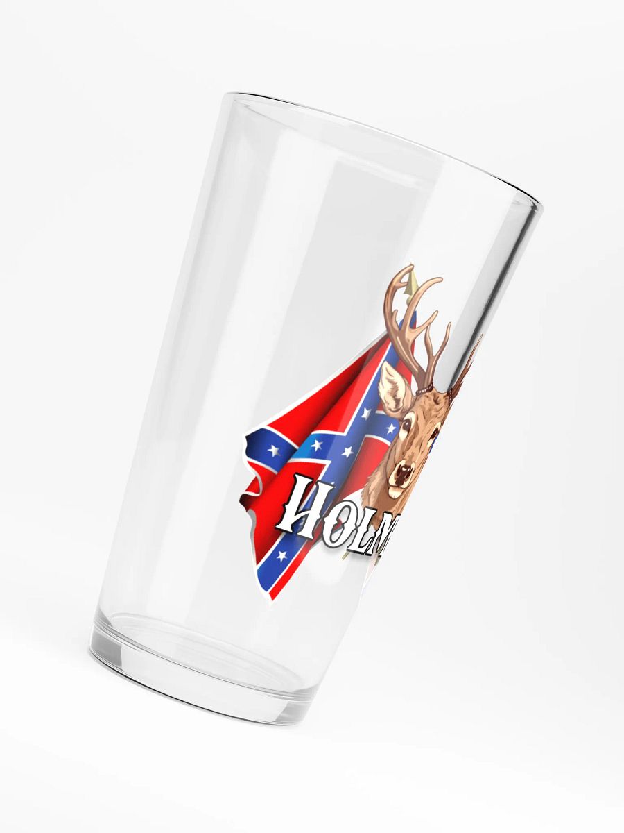 "Holmes" Last Name Rebel Redneck Deer - Shaker Pint Glass product image (6)