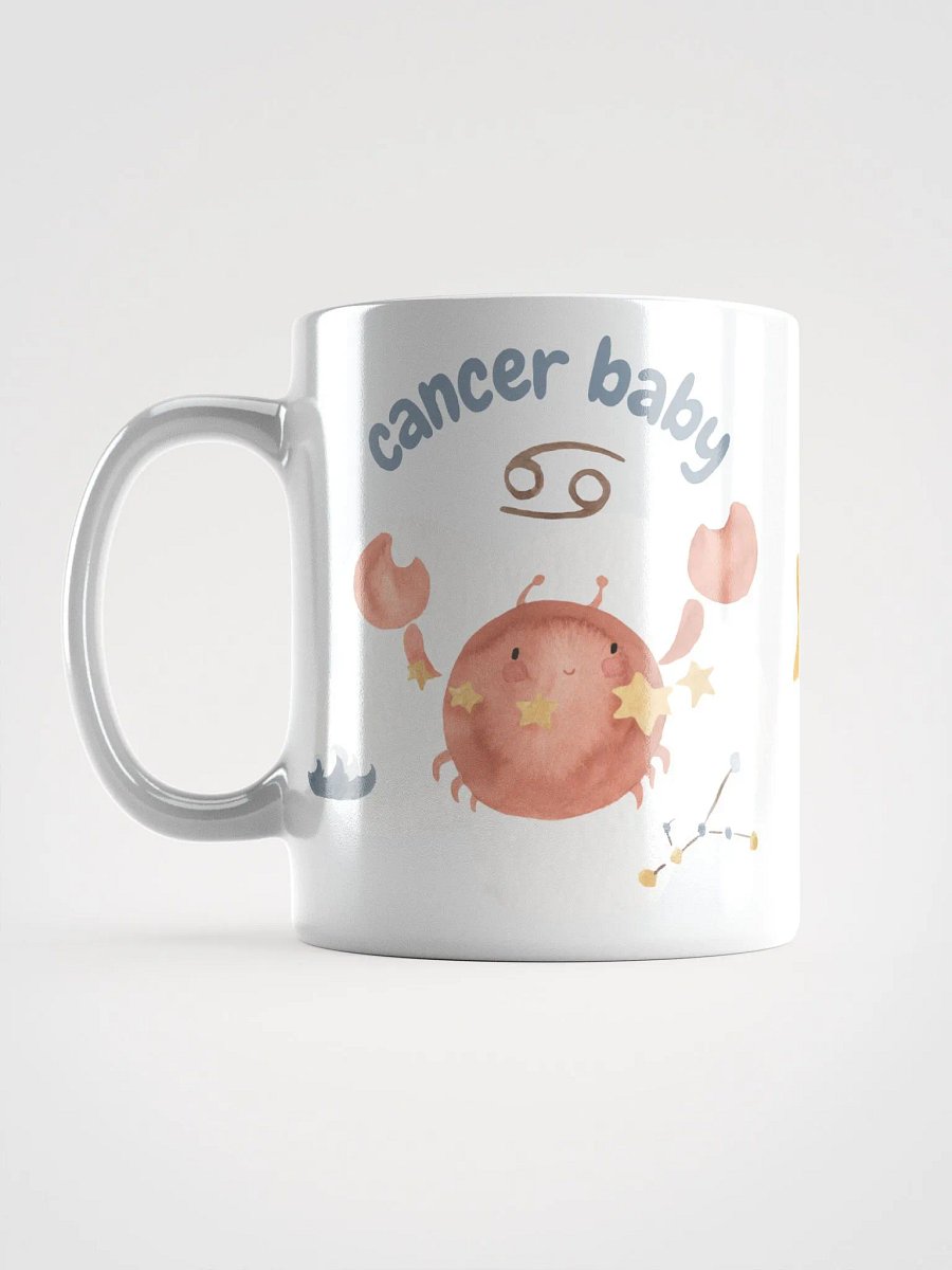 Cancer Baby June 22- July 22 WHITE GLOSSY MUG Baby Gift, New Mom Gift, Fun Astrology Gift product image (7)
