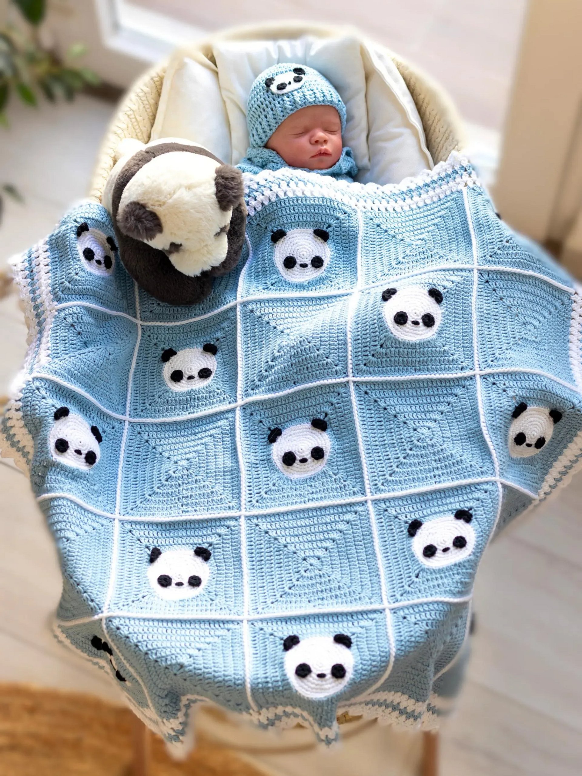 Crochet Pattern: Panda Baby Blanket product image (3)