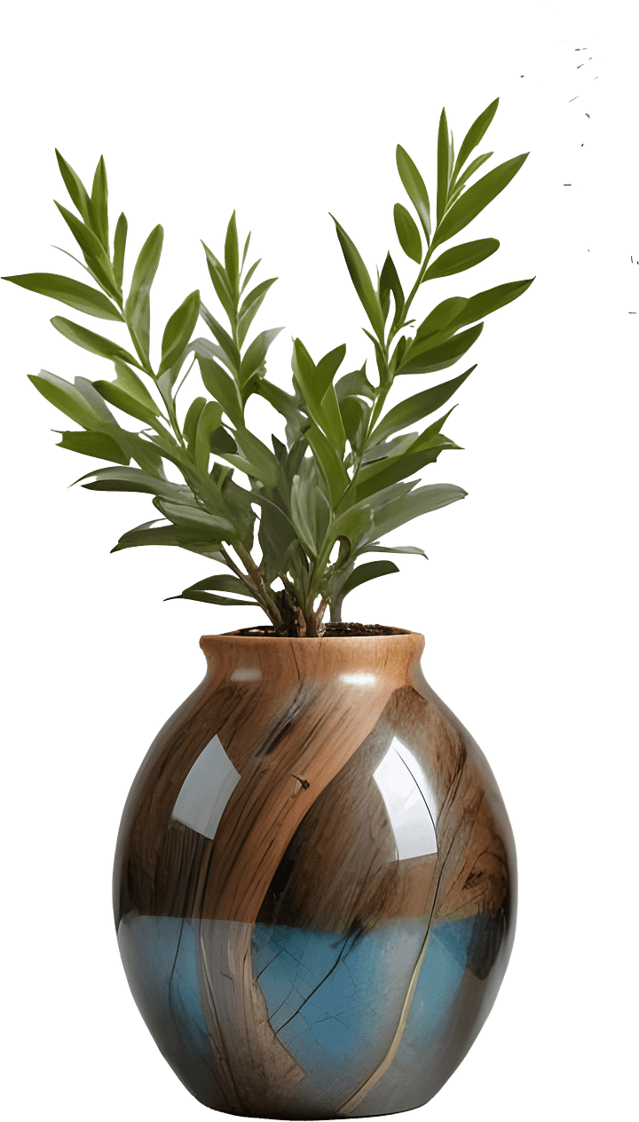 Celestial Grace – Boho Chic Vase PNG product image (1)