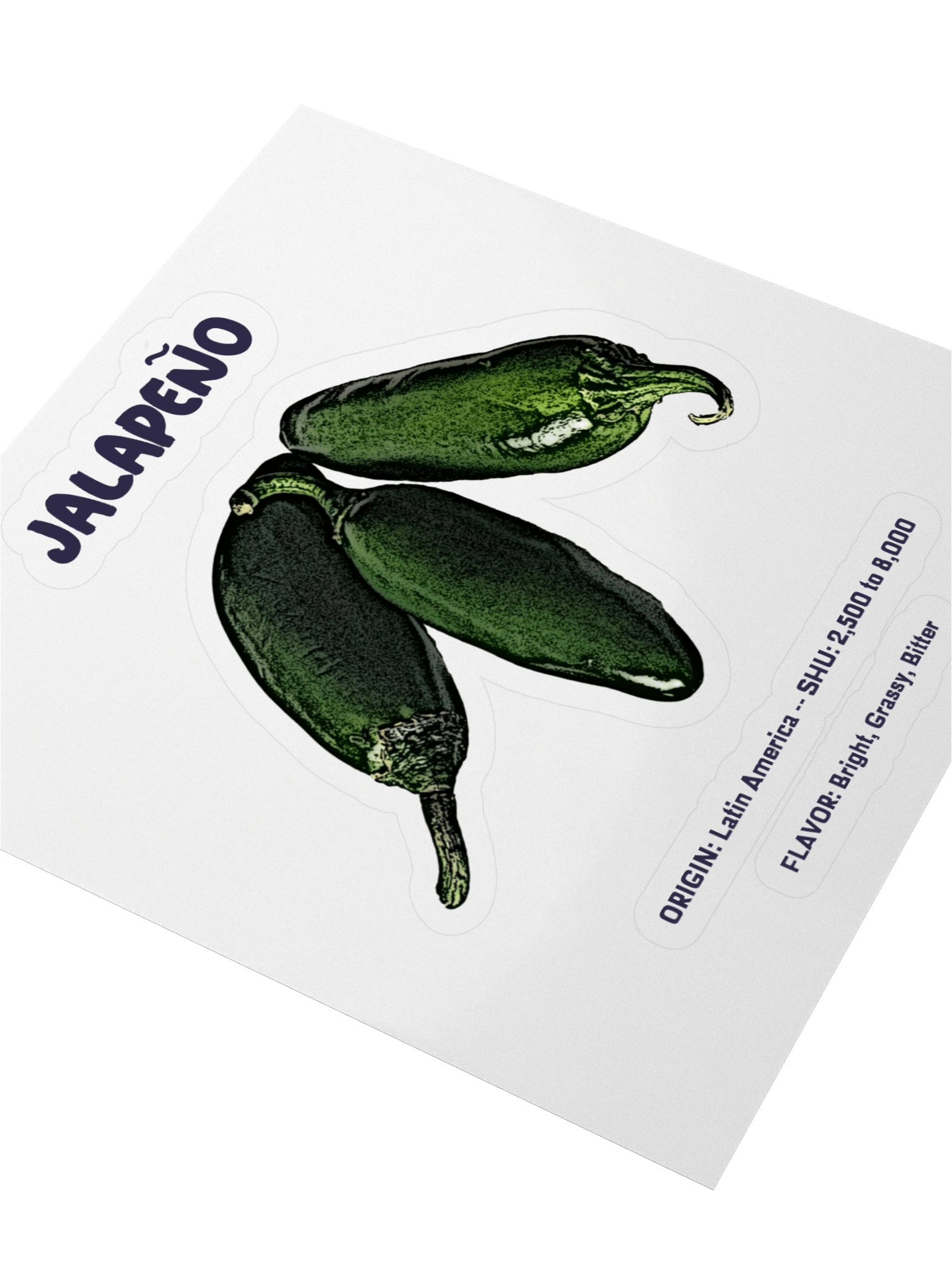 Spicy Jalapeño Kiss Cut Sticker product image (3)