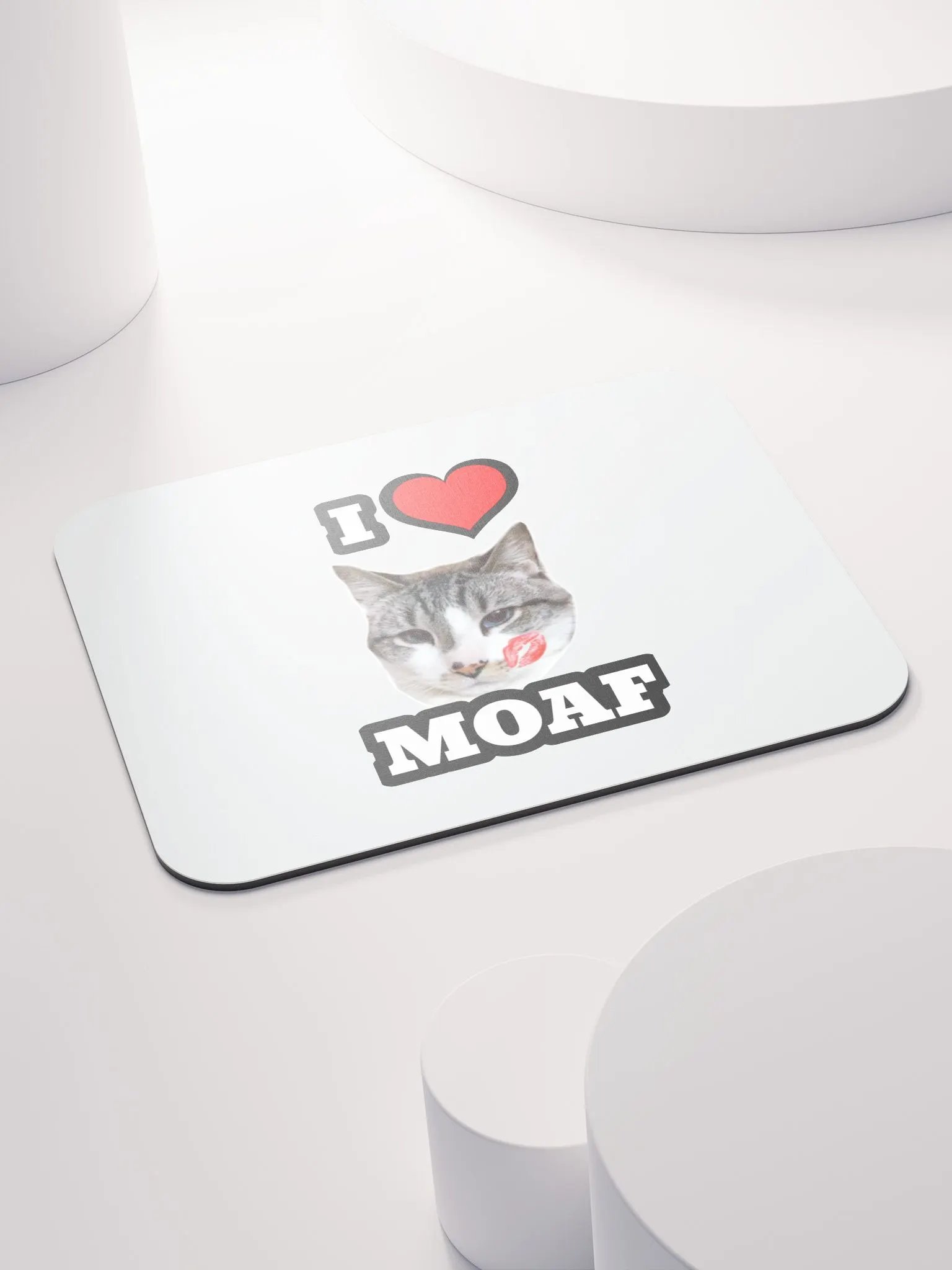 I ❤️ Moaf Mouse Pad product image (4)