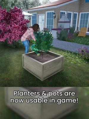 Planters are now usable, so you can have raised bedding or even grow your  produce inside 🌱 #plants #homegrown #cozygaming #pcgamer #lifesim