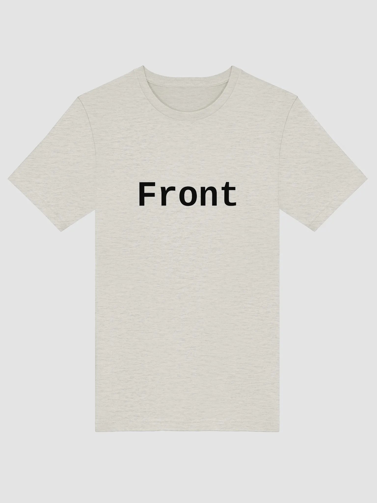 Front Back Simple Tee - Correct - Light Color product image (6)