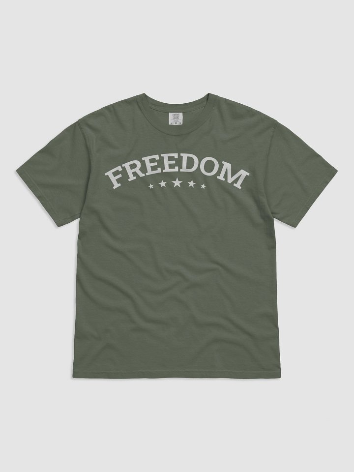 Freedom Typography Unisex Garment-Dyed T-shirt product image (132)