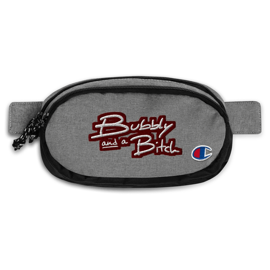 Bubbly and a B*tch (maroon bubble design 2) champion fanny pack product image (1)