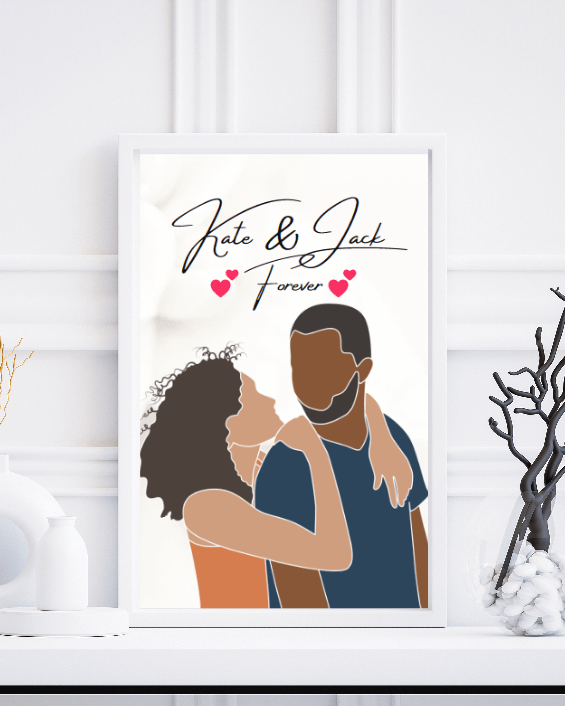 Custom Faceless Couple Portrait product image (3)
