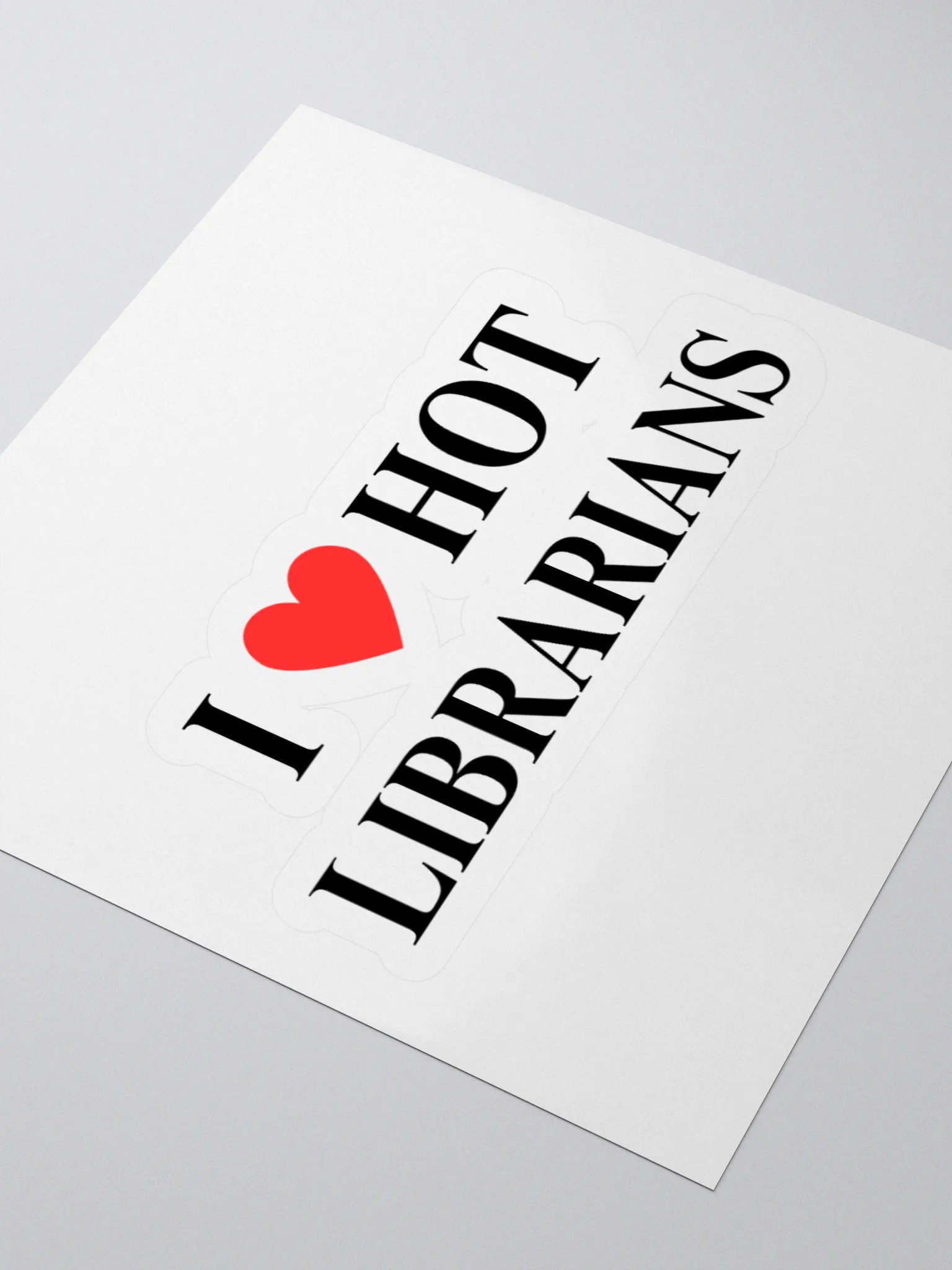 I HEART HOT LIBRARIANS STICKER product image (12)