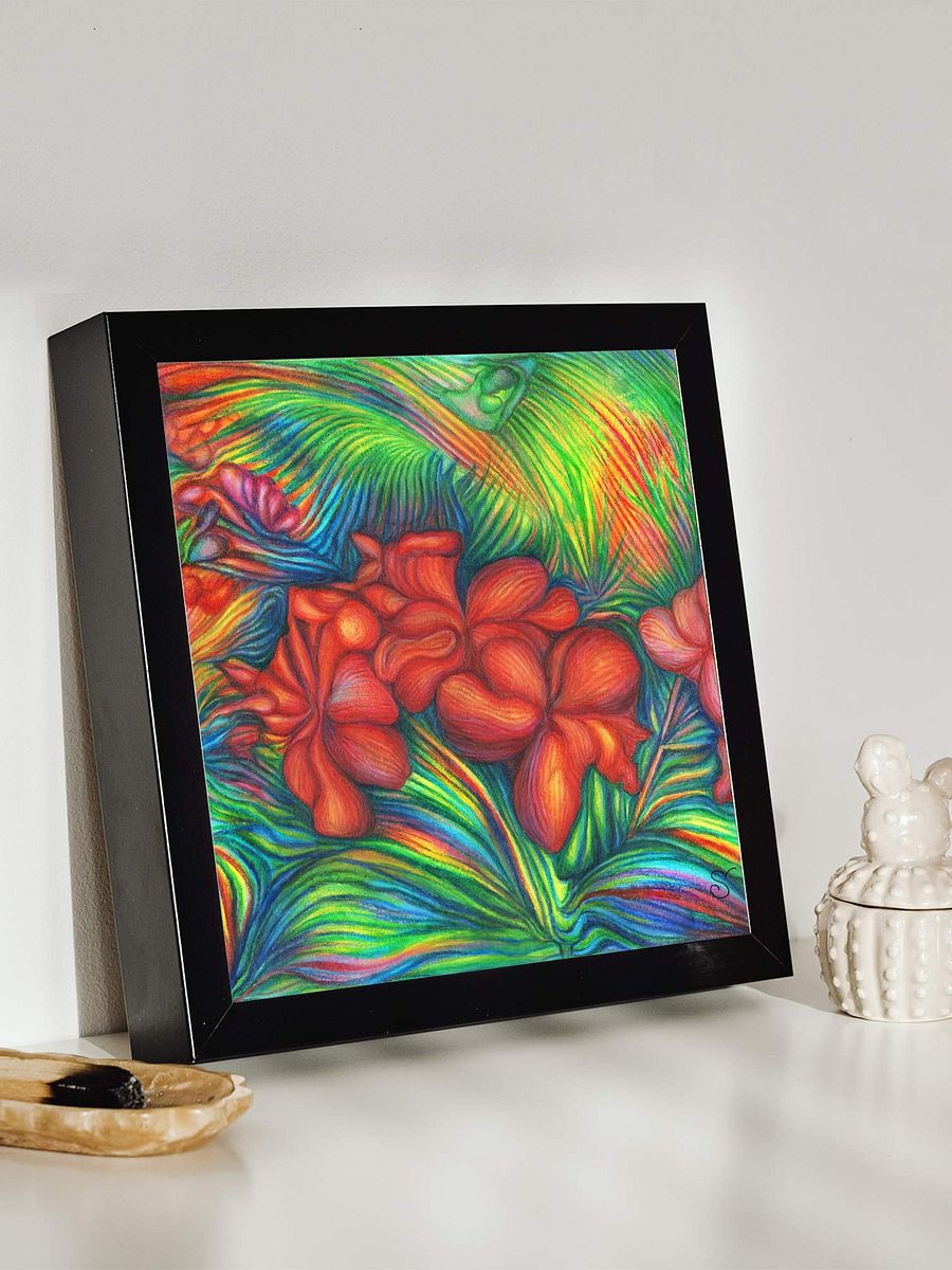 Blank Canvas: Unleash Your Artistic Vision - Tropical Red Flowers product image (4)