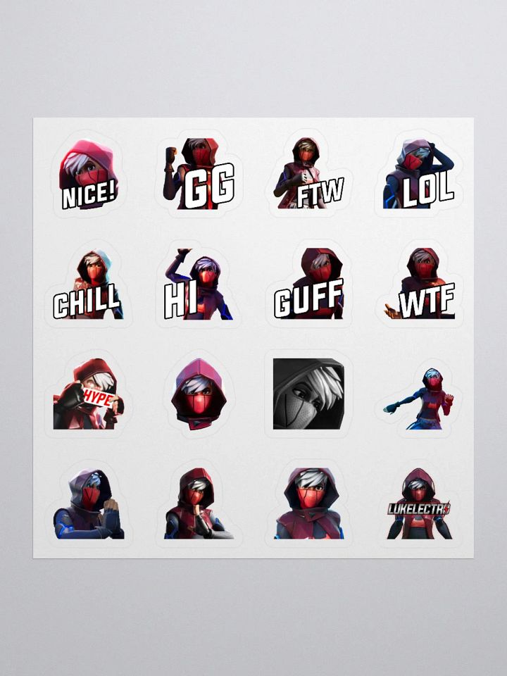 Electro Emote Sticker Set product image (2)