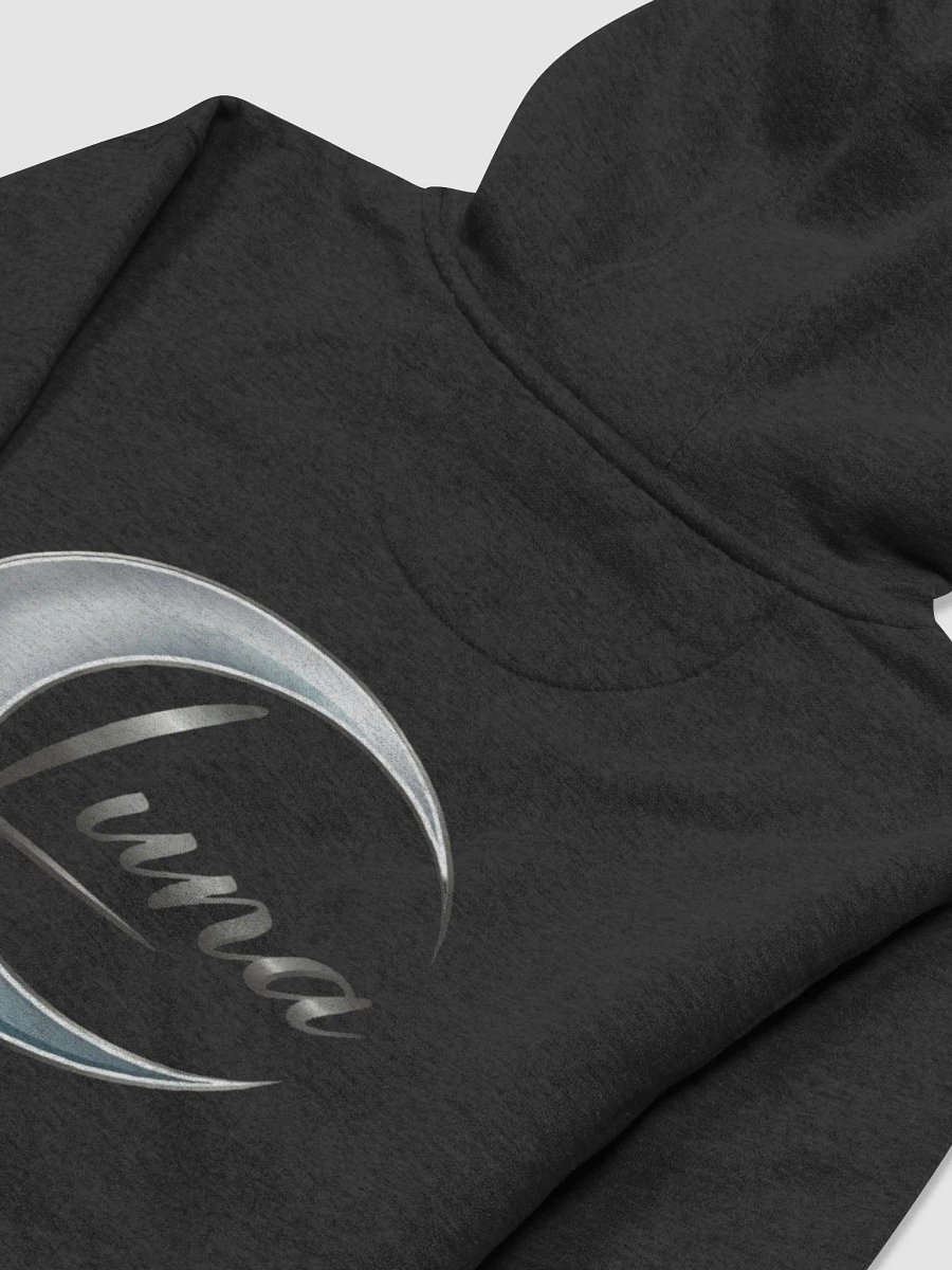Luna's Reflection Unisex Premium Hoodie - Metallic Crescent Moon Design product image (4)
