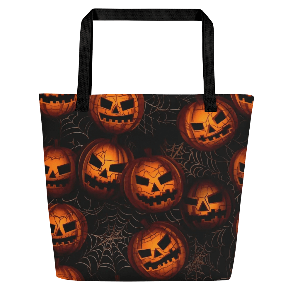 Pumpkin Web Black Tote Bag product image (3)