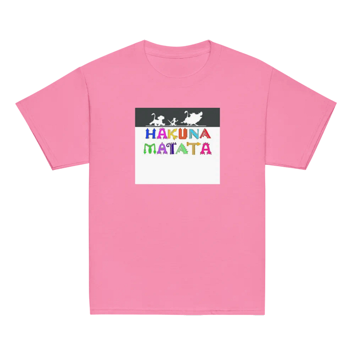 Hakuna Matata Shirt Kids Colorful Text product image (2)