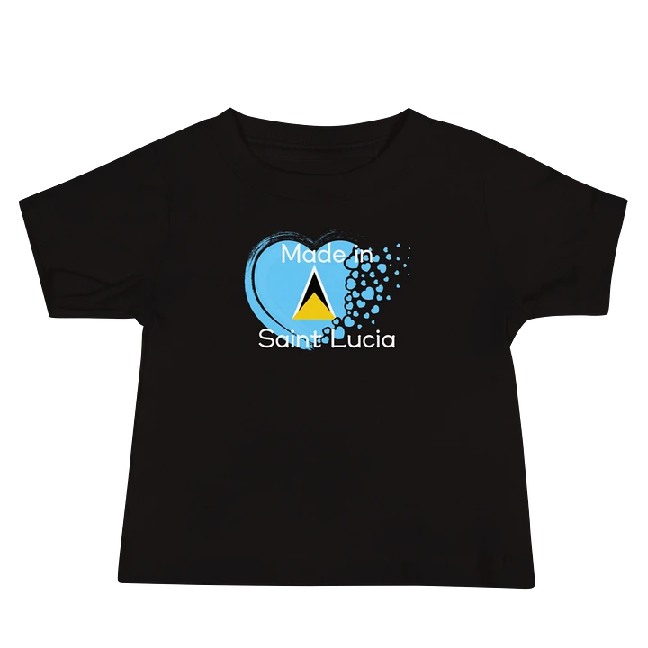 Saint Lucian Heart Baby Tee product image (4)