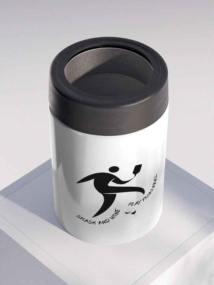 Smash and Wine, Play Pickleball Chill Stainless Steel Koozie product image (2)