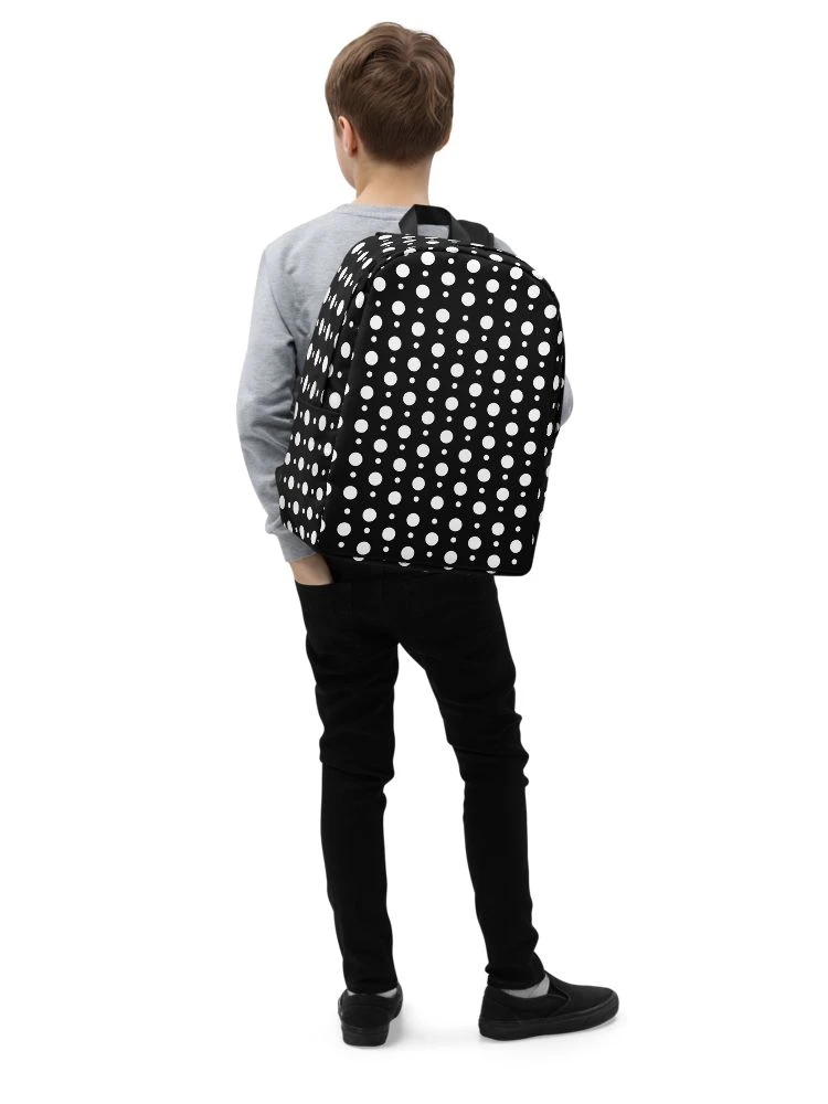 Monochrome Dot Minimalist Backpack product image (9)