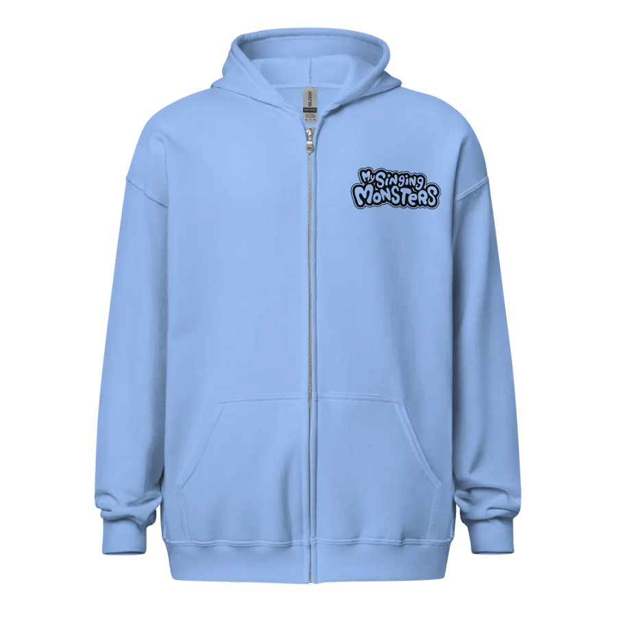 My Singing Monsters Single Color (Black on White) Logo Zip-up Hoodie product image (1)
