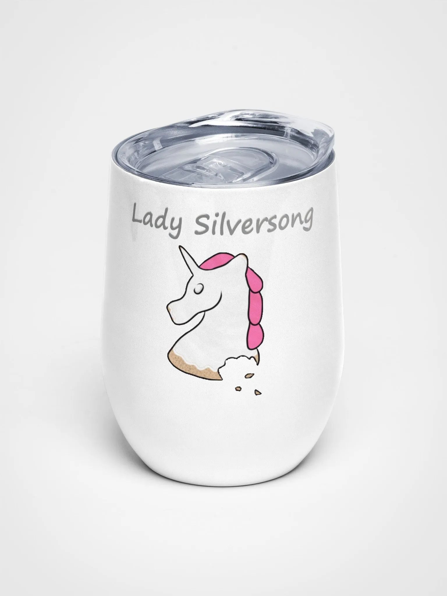 Lady Silversong Unicorn Cookie emote Wine Cup product image (1)
