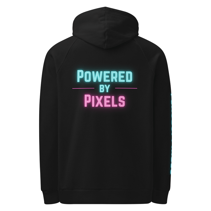 Powered by Pixels – Retro Neon Hoodie product image (2)