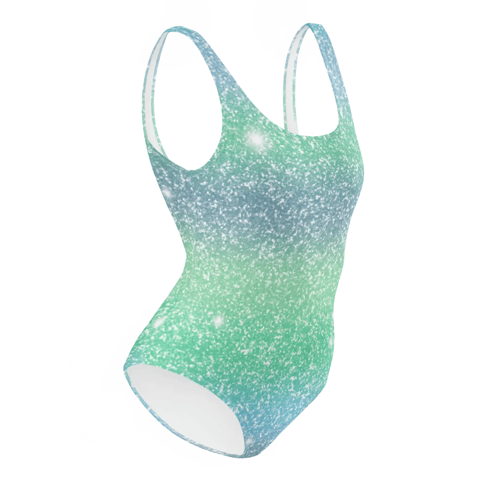 Glitter Unicorn Texture Design One Piece Swimsuit (8) product image (12)