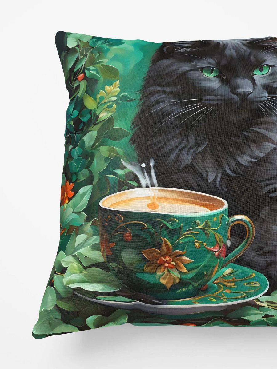 Cat & Tea Tranquility Pillow product image (5)