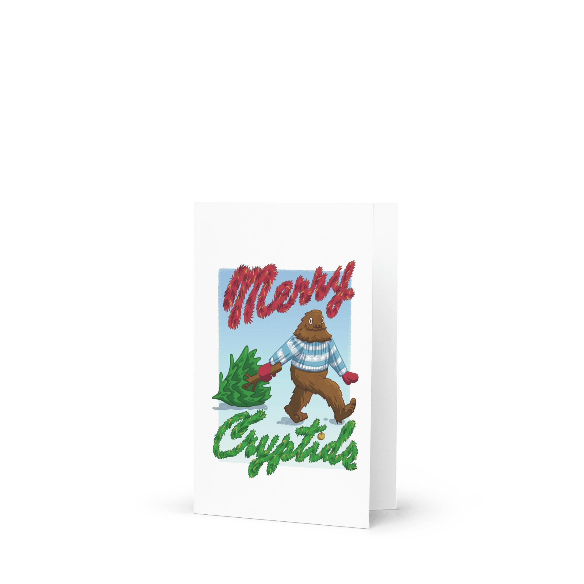 Merry Cryptid Bigfoot Card product image (1)