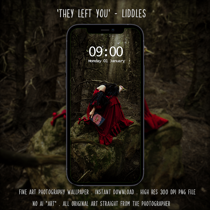 They left you by Liddles phone wallpaper product image (1)