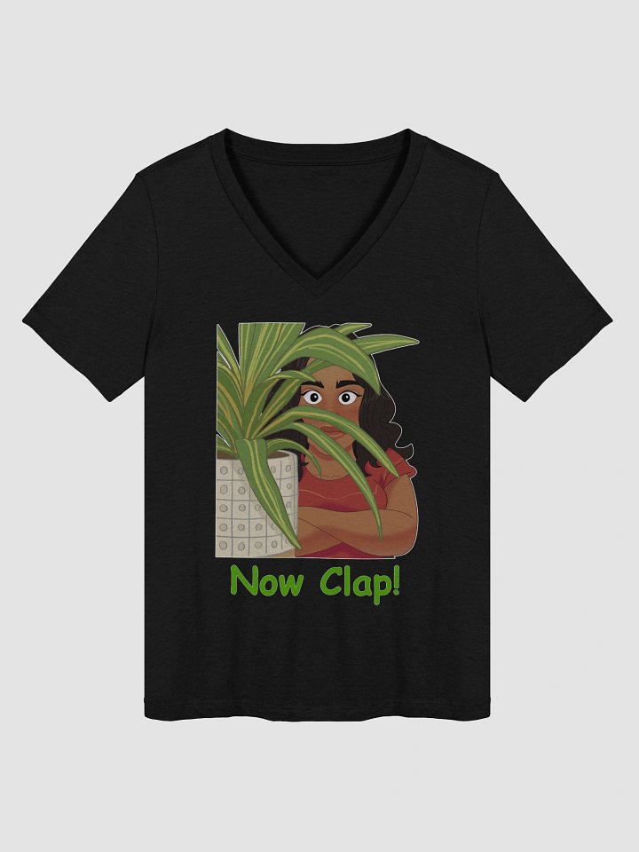 Women's Now Clap! V Neck Tee Shirt product image (7)