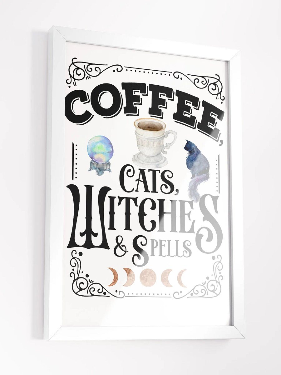 Coffee, Cats, Witches, and Spells - Witchy, Kitchen Witch, Magic Kitchen Gift product image (6)