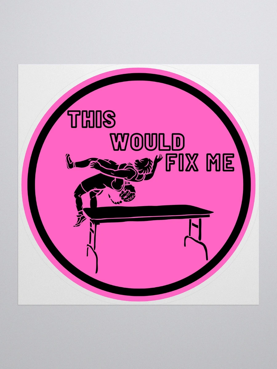 Fix Me Pink/Black Sticker product image (3)