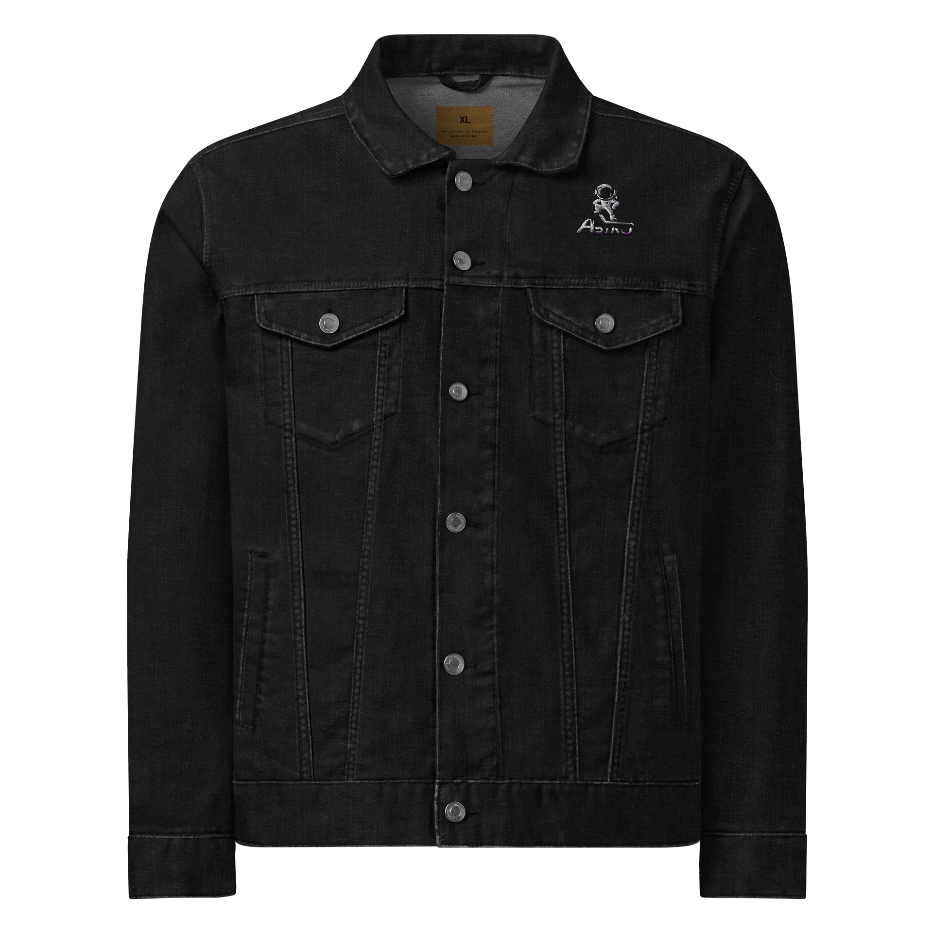 Astro Unisex Threadfast Denim Jacket - Heavyweight, Cosmic Style, Black Denim & More product image (1)