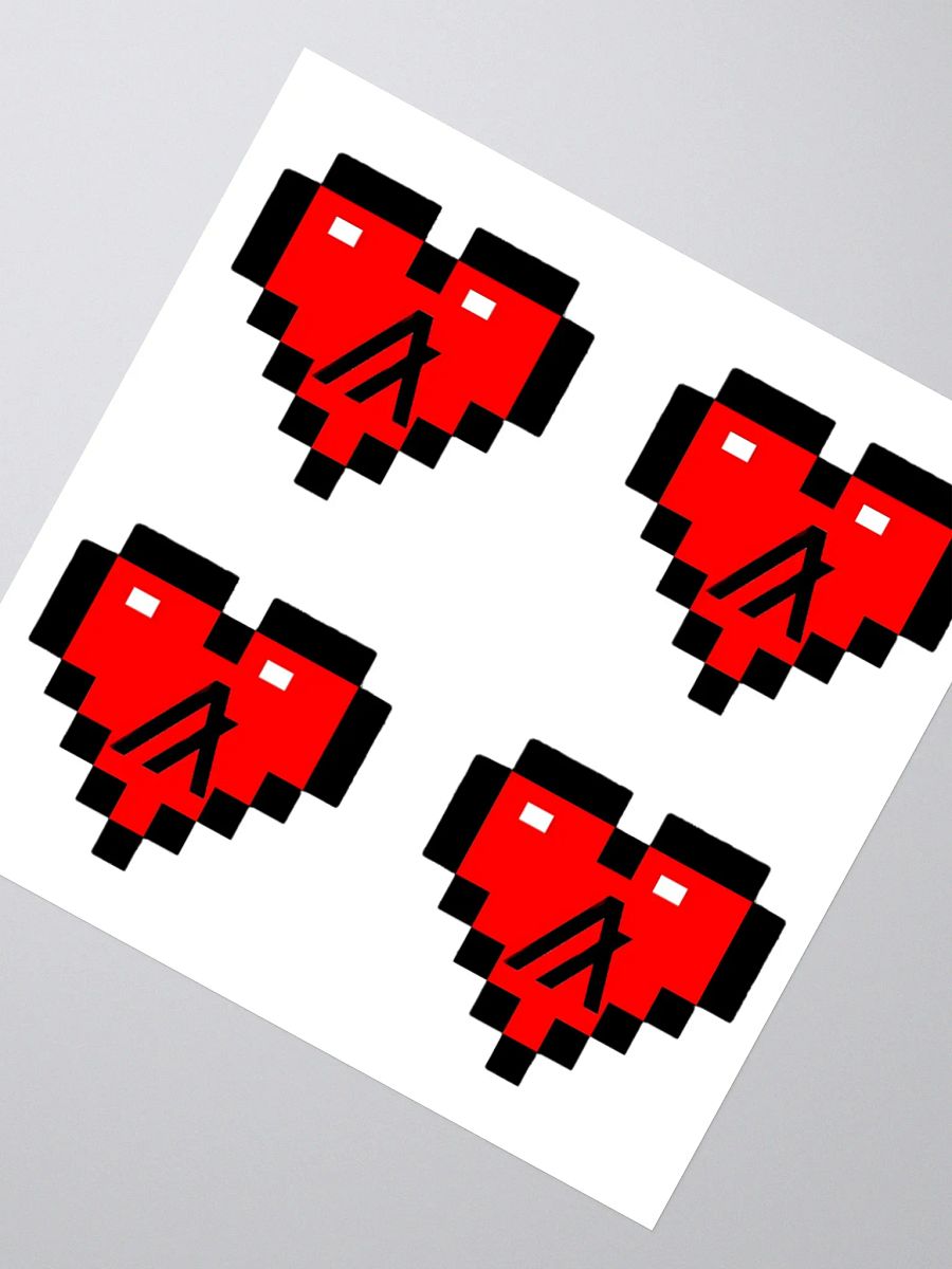 Algorand Pixelated Heart Stickers product image (2)