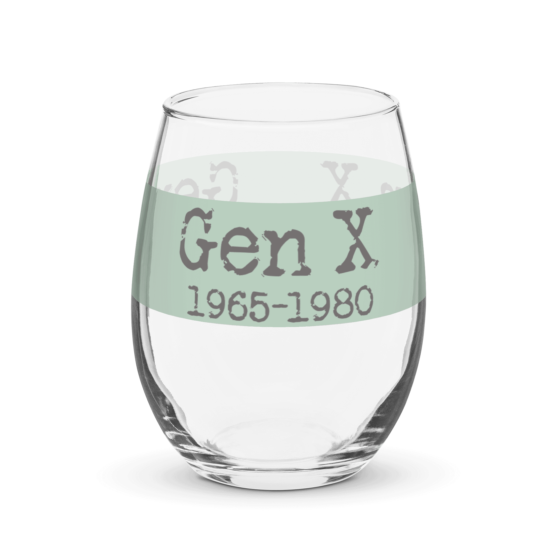 Gen X 1965-1980 Stemless Wine Glass product image (1)