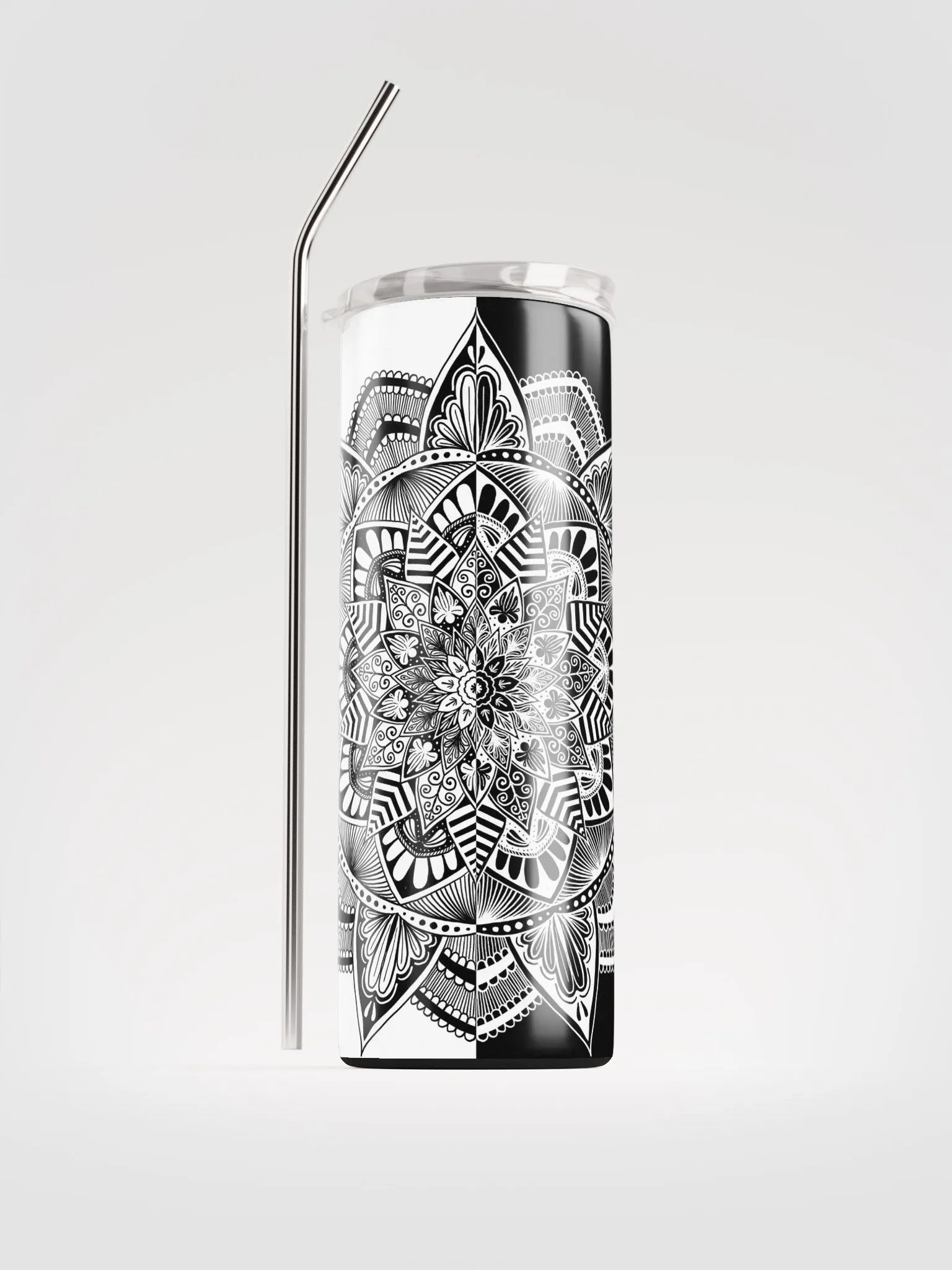 Black and white Mandala product image (1)