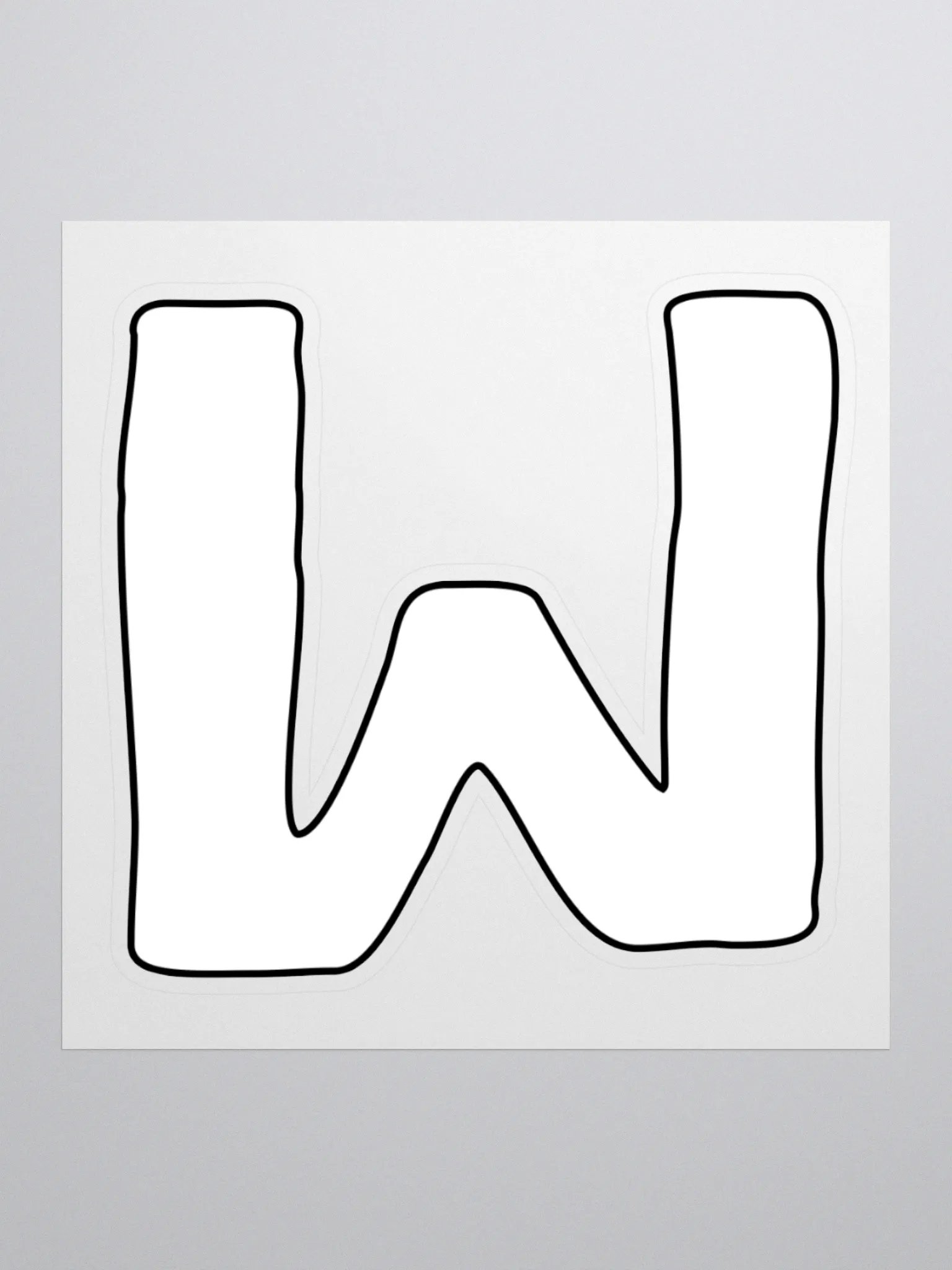 W Sticker product image (1)