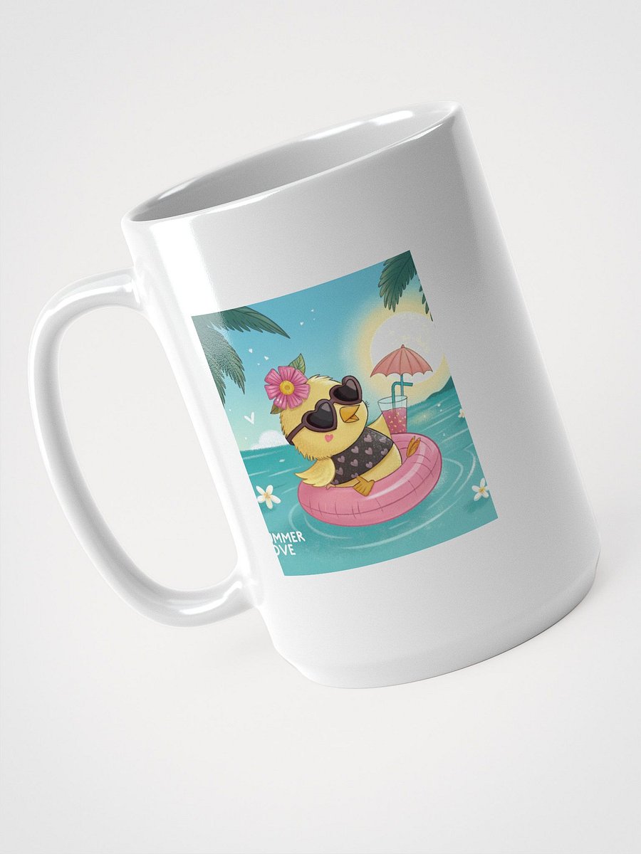 Summer Love Chick White Glossy Mug product image (3)