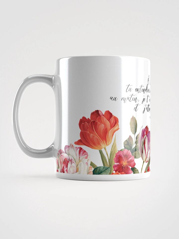 'Ô Jéhovah, Tu Entendras' Psaume 5:3 Floral Glossy Mug product image (2)