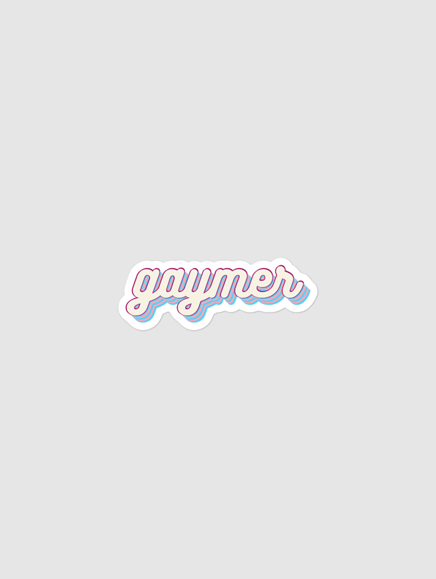 GAYMER STICKER - TRANSGENDER PRIDE product image (1)