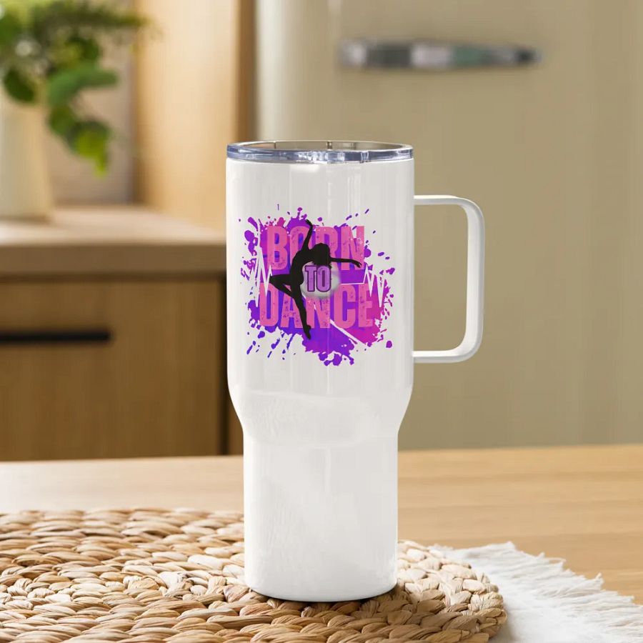 Born to Dance Her Silhouette Vibes Travel Mug product image (7)