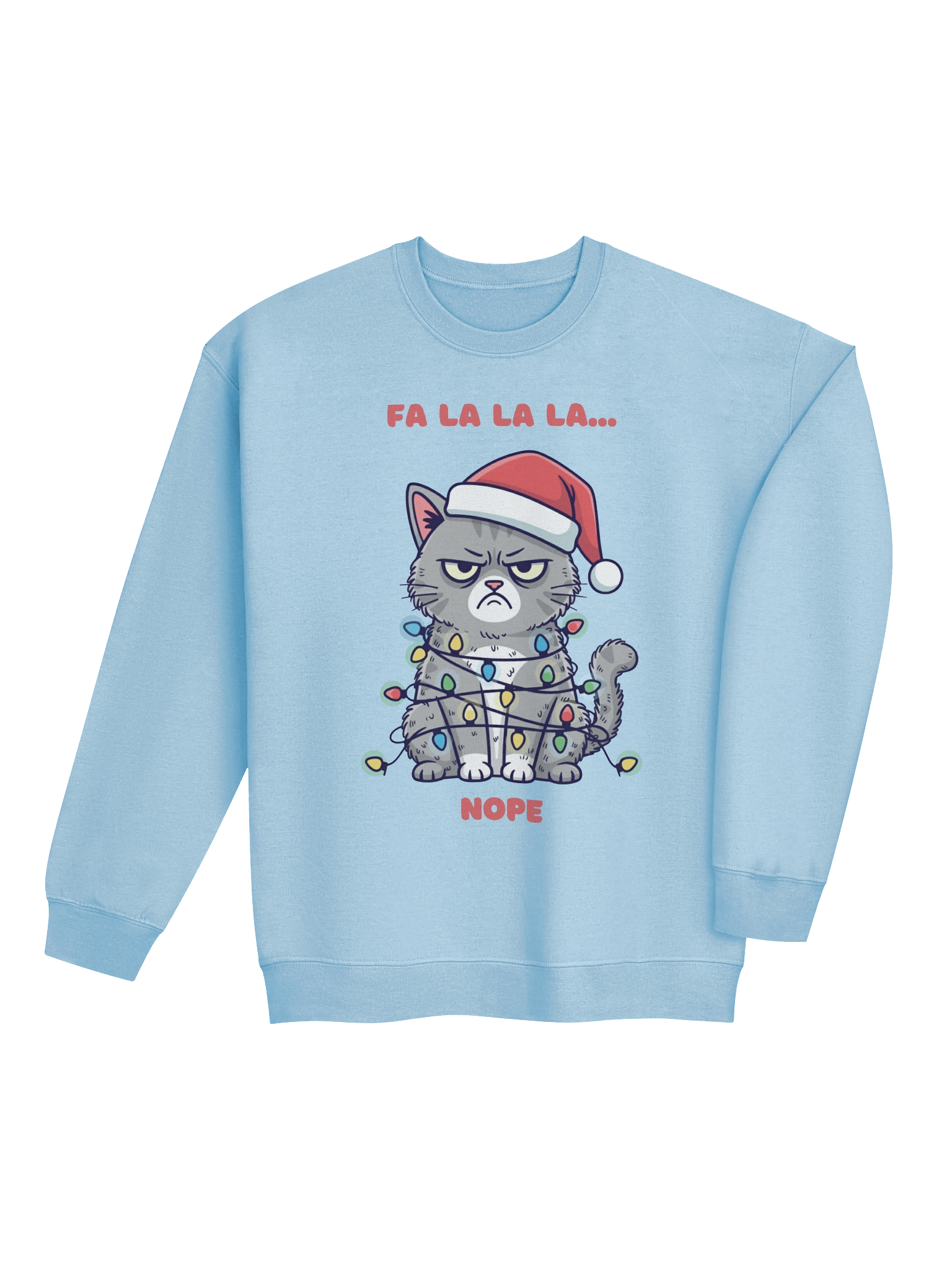 Grumpy Santa Cat Crewneck Sweatshirt product image (20)