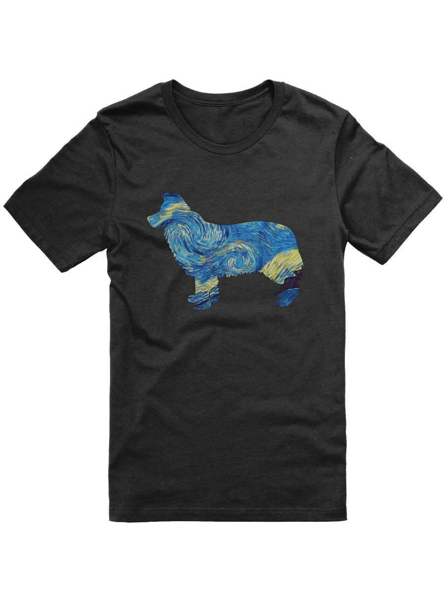 Australian Shepherd Border Collie Starry Night Silhouette T-Shirt product image (4)